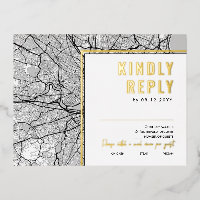 Boston Love Locator | RSVP WHT Reply Card 