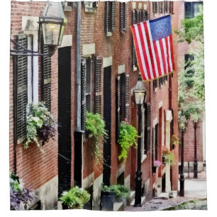 Boston MA - Acorn Street Shower Curtain