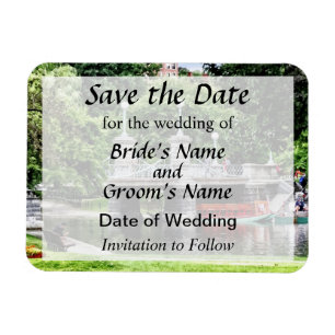 Boston MA - Boston Public Garden Bridge Magnet