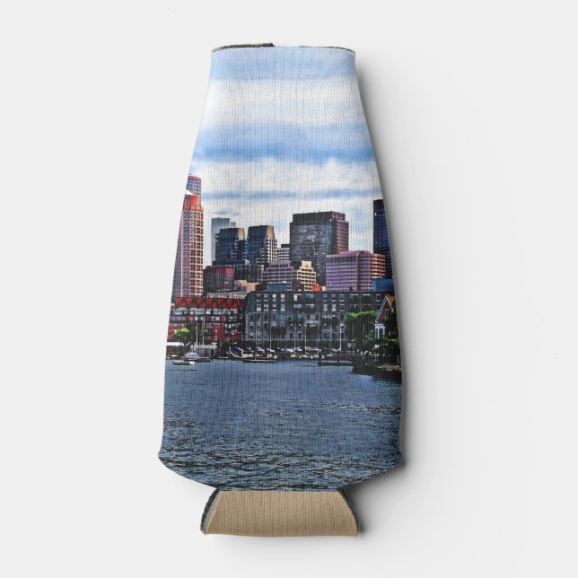 Boston MA - Inner Harbour Bottle Cooler (Front)