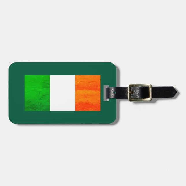 Boston MA Irish Pride – Irish Flag Luggage Tag (Front Horizontal)