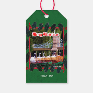 Boston, MA - Merry Christmas Gift Tags