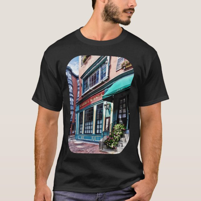 Boston MA North End Restaurant T-Shirt (Front)