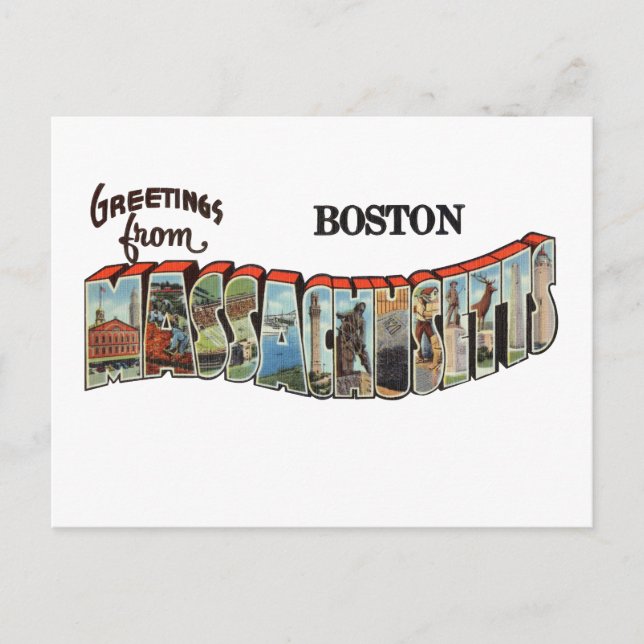 Boston MA Postcard (Front)