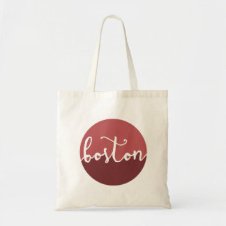 Boston, MA | Rust Circle Ombre Tote Bag