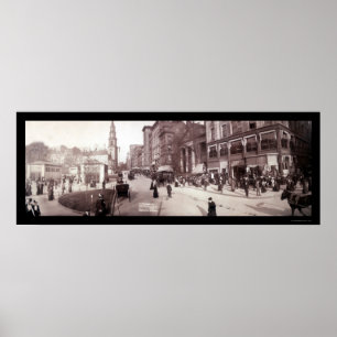 Boston MA Street Scene Photo 1903 Poster