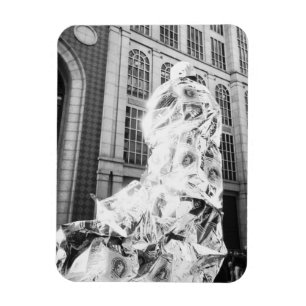 Boston, MA USA, Runner in Foil Boston Marathon Magnet