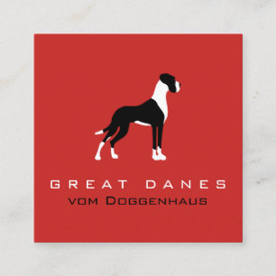 Boston Mantle Great Dane Square Business Card