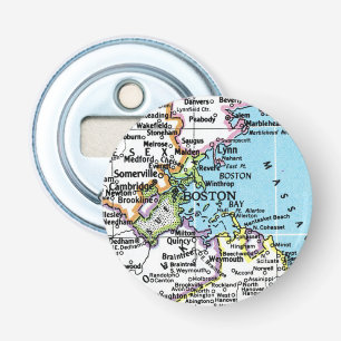 Boston Map Bottle Opener