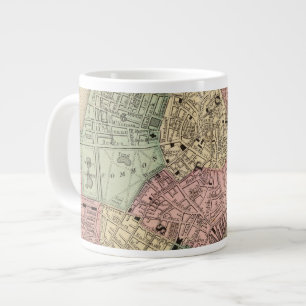 Boston Map by Mitchell Large Coffee Mug