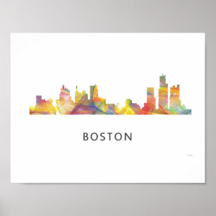 BOSTON MASS. SKYLINE WB1- POSTER