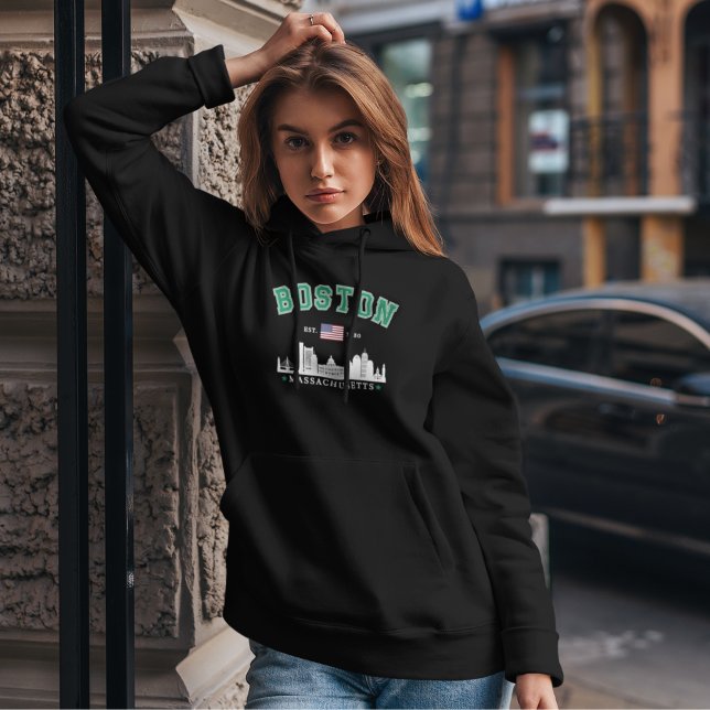 Boston Massachusetts. 1630 Funny Travel Hoodie (Creator Uploaded)