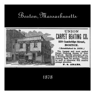 Boston, Massachusetts 1878 Poster