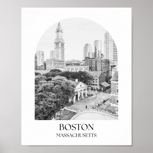 Boston Massachusetts Arch Photo Print (Front)