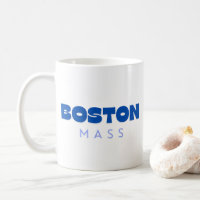 Boston Massachusetts Blue Modern