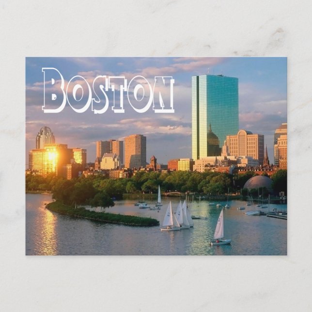 Boston, Massachusetts - Boston Harbour Post Card (Front)