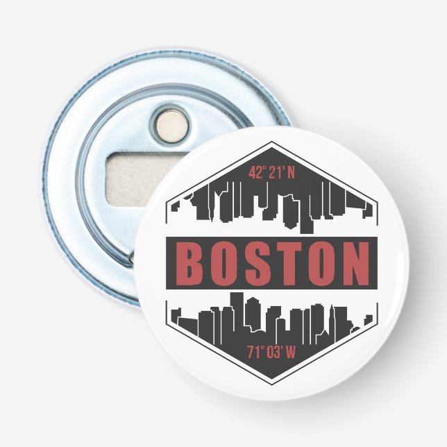Boston Massachusetts Bottle Opener (Front)