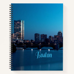 Boston Massachusetts City Skyline Notebook