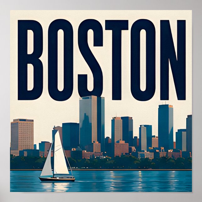 ⚓ Boston Massachusetts Historic Poster (Front)