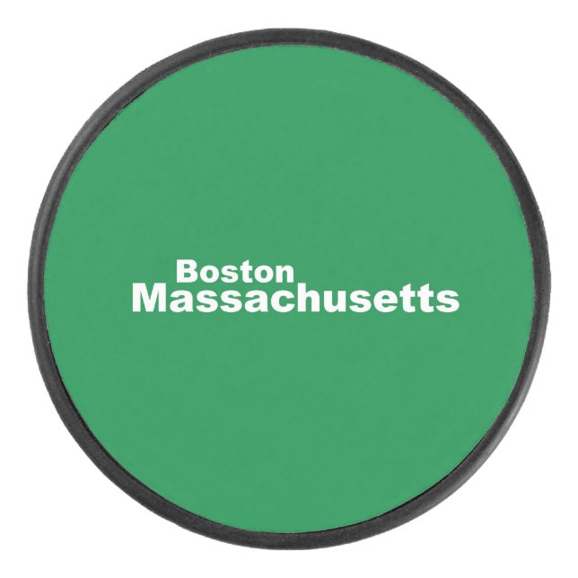 Boston, Massachusetts Hockey Puck (Front)