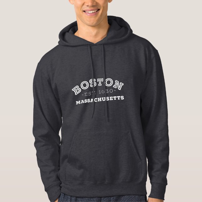 Boston Massachusetts Hoodie (Front)