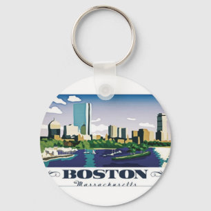 Boston, Massachusetts Key Ring