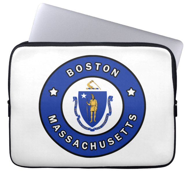Boston Massachusetts Laptop Sleeve (Front)