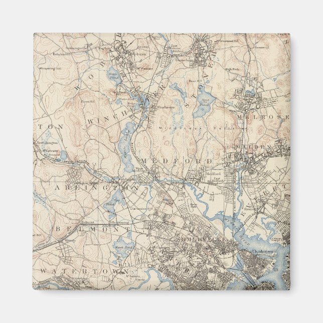 Boston, Massachusetts Magnet (Front)