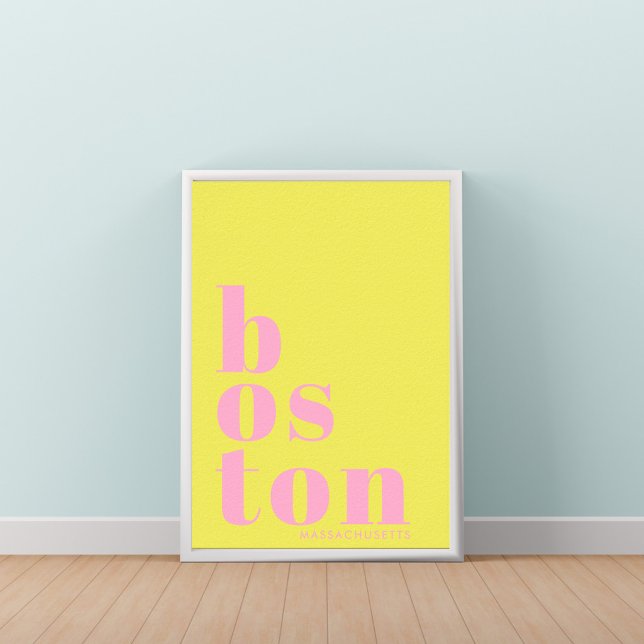 Boston Massachusetts modern city Poster (Creator Uploaded)