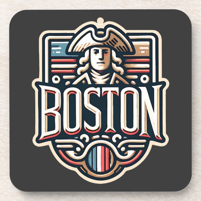 Boston Massachusetts Paul Revere Coaster (Front)