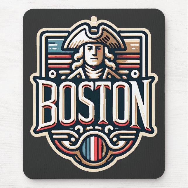 Boston Massachusetts Paul Revere Mouse Pad (Front)