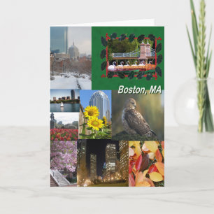 Boston, Massachusetts Photo Collage Card