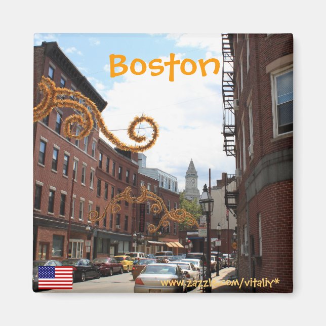Boston Massachusetts photography magnet (Front)