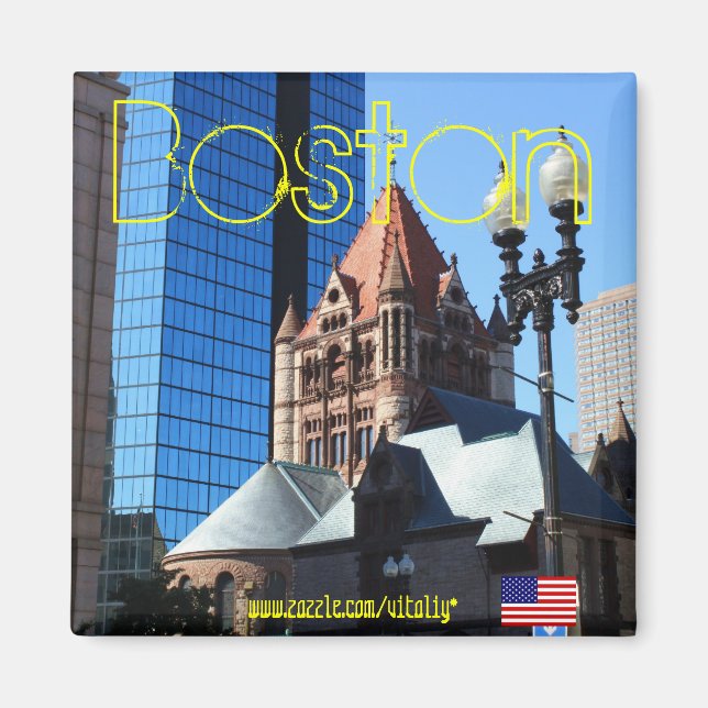 Boston Massachusetts photography magnet (Front)