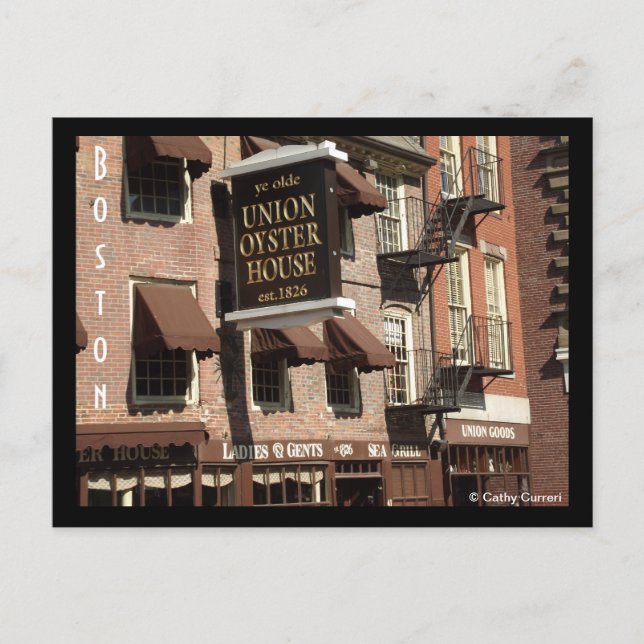 Boston, Massachusetts Postcard (Front)