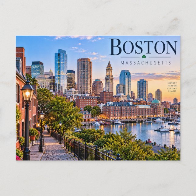 Boston, Massachusetts Postcard (Front)