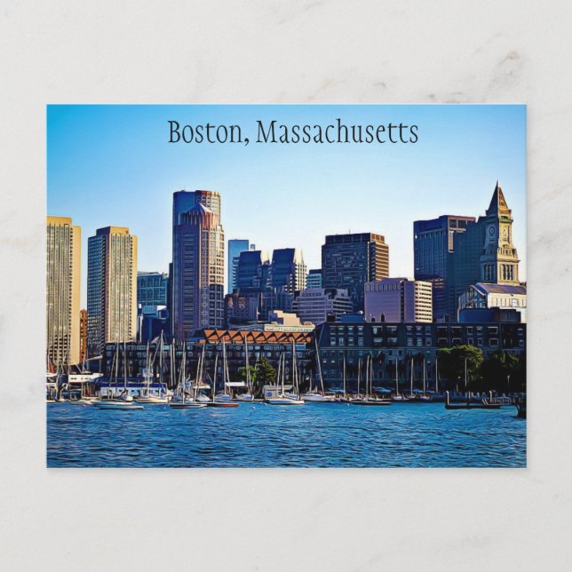 Boston, Massachusetts  Postcard (Front)