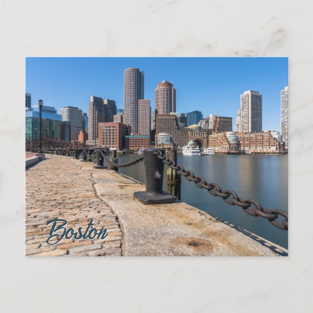 Boston Massachusetts Postcard (Front)