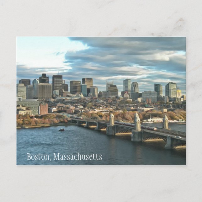 Boston, Massachusetts  Postcard (Front)