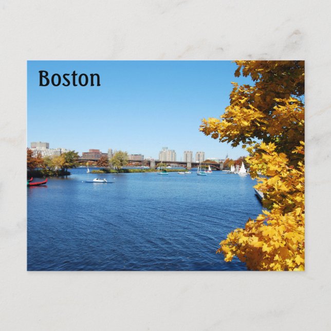 Boston Massachusetts Postcard (Front)