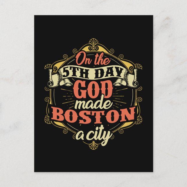 Boston Massachusetts Postcard (Front)