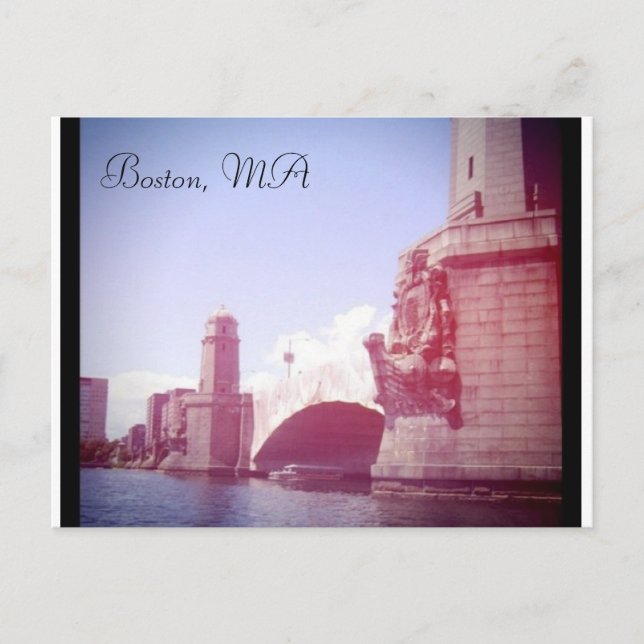 Boston Massachusetts Postcard (Front)