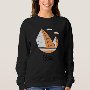 Boston Massachusetts Pyramid Bad Geography Stupid Sweatshirt