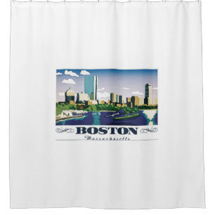 Boston, Massachusetts Shower Curtain