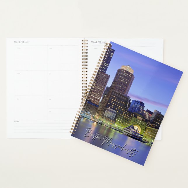 Boston Massachusetts Skyline Calendar Planner (Display)
