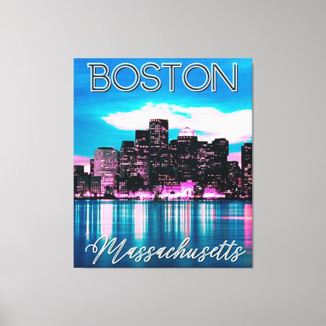 Boston Massachusetts Skyline     Canvas Print (Front)