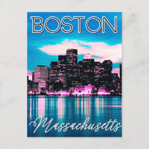 Boston Massachusetts Skyline Postcard
