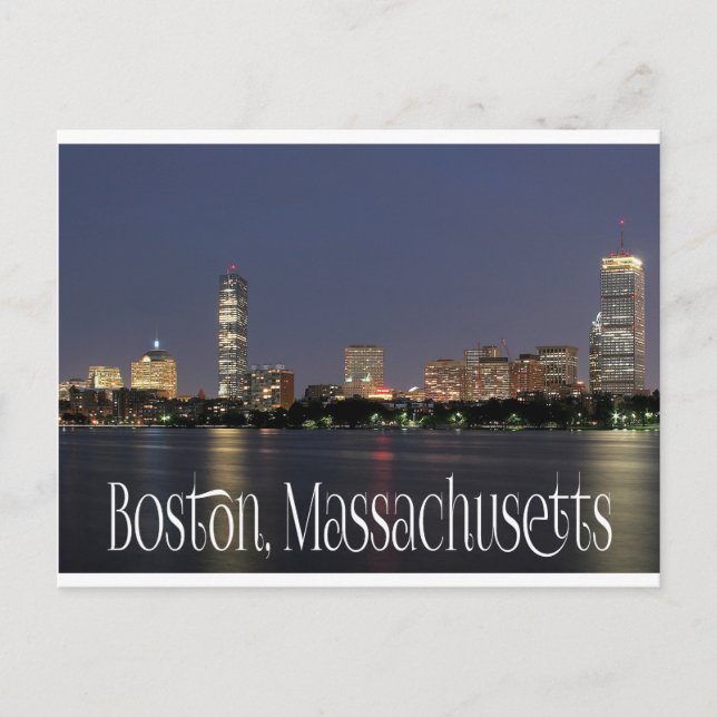 Boston Massachusetts Skyline - USA Postcard (Front)