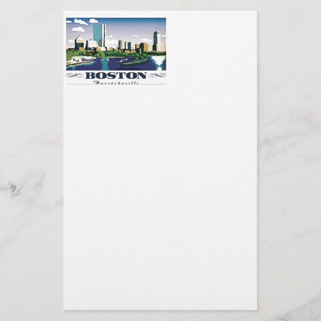 Boston, Massachusetts Stationery (Front)