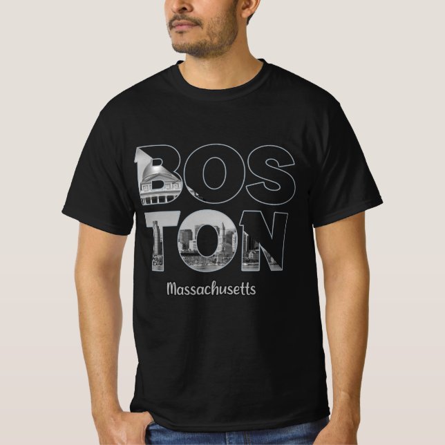 Boston Massachusetts T-Shirt (Front)